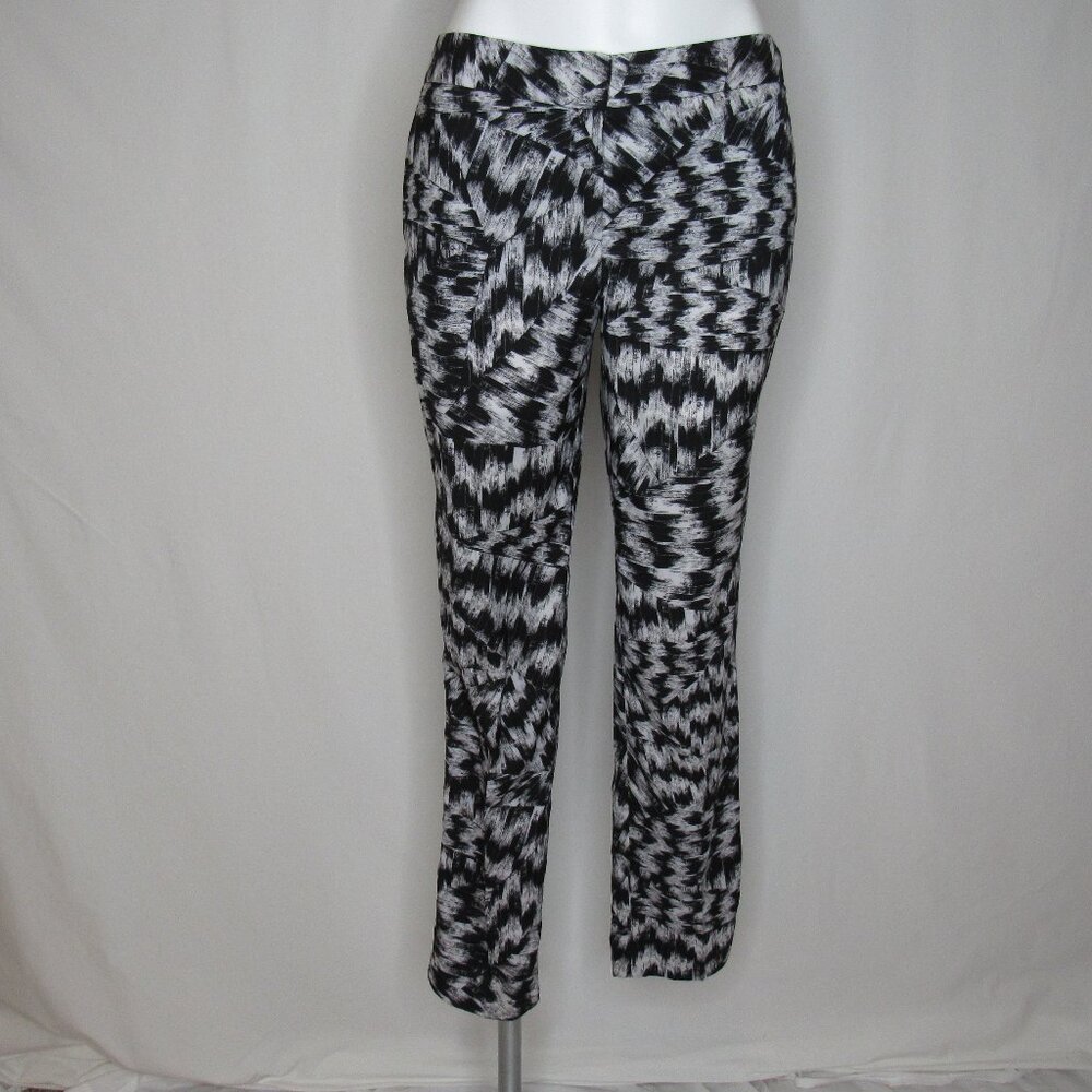 Vince Camuto Black White Abstract Lightweight Pants 29" Women's 2